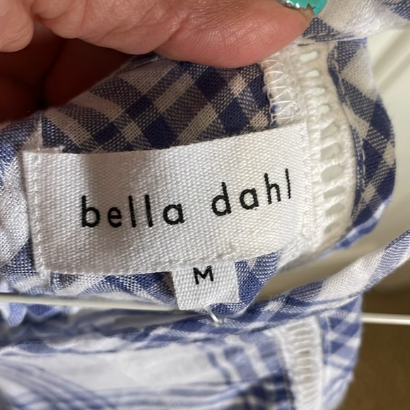 Bella Dahl Blue and White NEW w/tags A line top . Medium - Picture 6 of 8